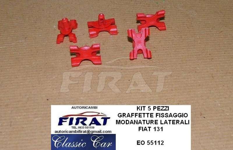 GRAFFETTA FISSAGGIO MODANATURE FIAT 131 55112
